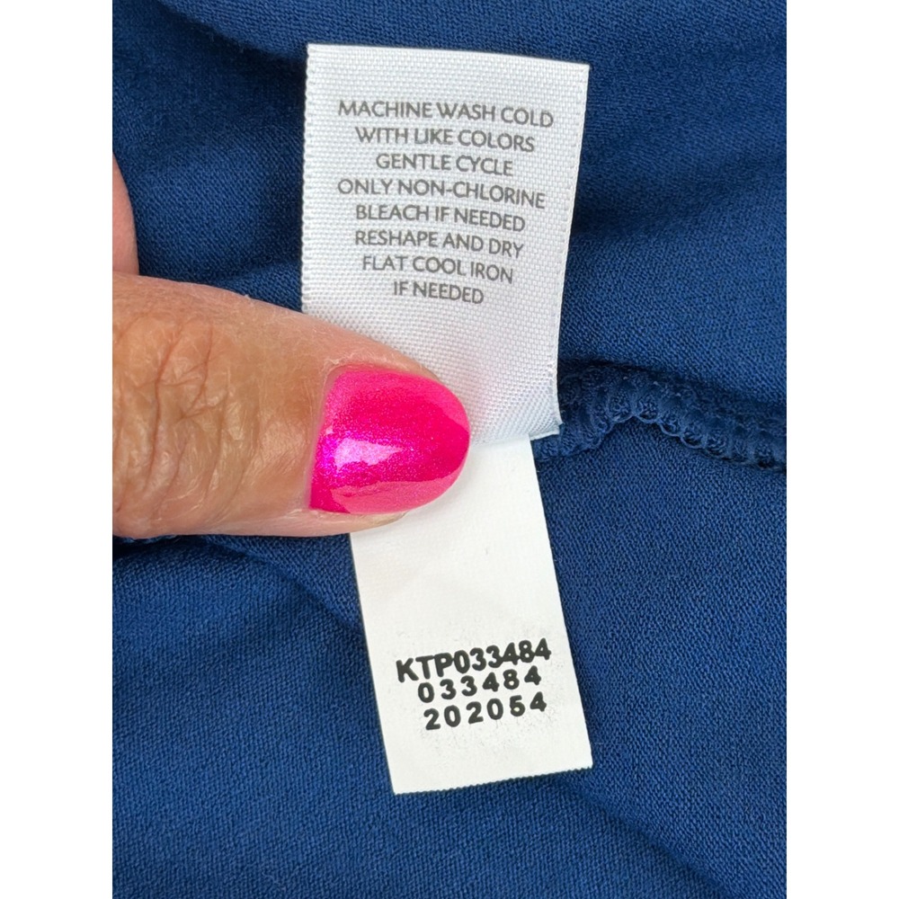 J. Jill Wearever Collection Blue Adriatic Lightweight Tank 2X Soft Breathable - Picture 6 of 8